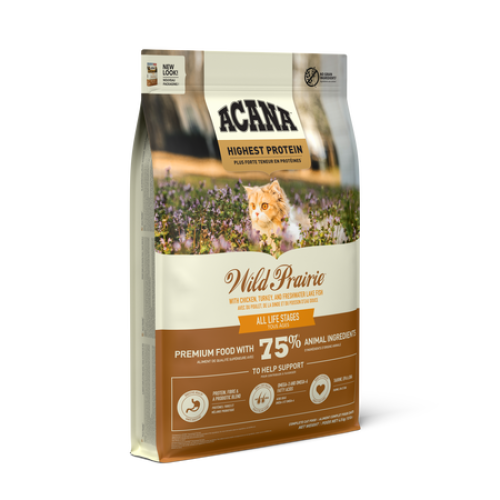 ACANA 4.5kg Highest Protein ((Wild Prairie)) All Life Stages 愛肯拿 地域素材 牧場貓 全貓糧 4.5kg {原裝行貨} 新包裝 (ACWP45K)